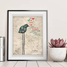 This Is Your Journey Print, Print About Journey, Gift For Someone Moving Away, College Grad Gift, Journey Starts With One Step, Wanderlust - thumbnail 2