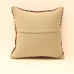 Kilim Lumbar Pillowcover 14x14 Turkish Textile Cushion Hand Made Decorative Home Design Throw Pillow Case Sofa Boho 4Obf-7 - thumbnail 4