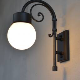 Rustic Wrought Iron Sconce For Outdoor Spaces - thumbnail 4