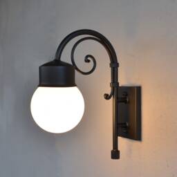 Rustic Wrought Iron Sconce For Outdoor Spaces - thumbnail 3