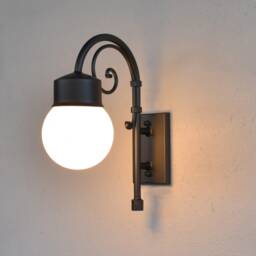 Rustic Wrought Iron Sconce For Outdoor Spaces - thumbnail 2