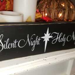 Silent Night Holy Wood Sign Distressed Wall Hanging Reclaimed Pallet Rustic Decor Repurposed Religious Holiday - thumbnail 3