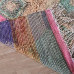 Vintage Boujaad Rug, Pink Moroccan Rug 5x8 F - thumbnail 4