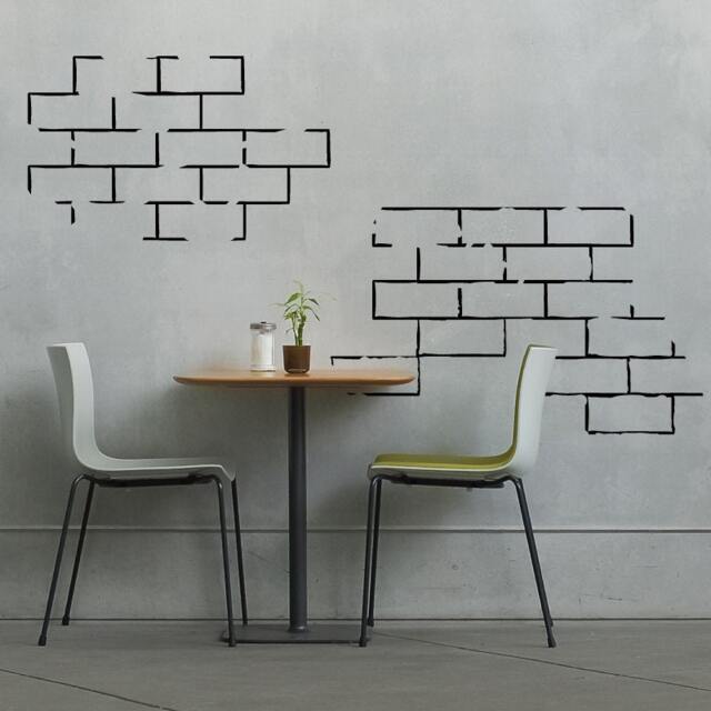 Brick Wall Segments -Vinyl Decal For Couples, Nurseries, Home Decor - image 1