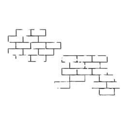 Brick Wall Segments -Vinyl Decal For Couples, Nurseries, Home Decor - thumbnail 3