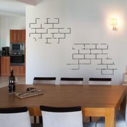Brick Wall Segments -Vinyl Decal For Couples, Nurseries, Home Decor - thumbnail 2