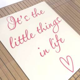 Its The Little Things in Life Wall Quote Sticker, Inspirational Quotes, Decal Quote, Sticker Living Room Art - thumbnail 2