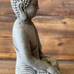 stone Garden Large Maze Robe Buddha Natural Gift Concrete Ornament - thumbnail 3