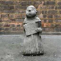 Gothic Monk Statue Concrete Gothic Garden Decoration Dark Humor Sculpture Yard Art Medieval Figurine Lawn Ornament - thumbnail 1