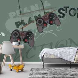 Gaming Room Wallpaper Mural, Peel & Stick Wall Decal - thumbnail 3