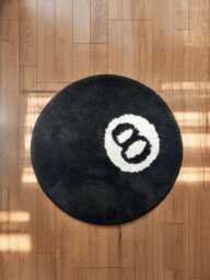 8 Ball Rug Stussy Pool Living Room Housewarming Gifts For Him Designer Decor Accent Dorm Cool Rugs - thumbnail 1