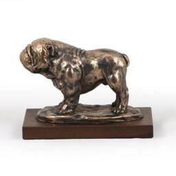 Bulldog, Dog Wooden Base Statue, Limited Edition, Artdog - thumbnail 3