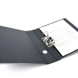 A4 Black Binder With Edge Protection, Ring For Office & Archive, Made in Germany - thumbnail 2