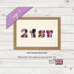21st Photo Frame Word Birthday Signing Special Gift Signing-870D By Photos in A Word - thumbnail 1