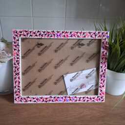 Hot Pink & Purple Flamingo Glitter Photo Frame 6 X 8 Inches - thumbnail 2