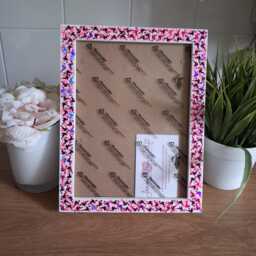 Hot Pink & Purple Flamingo Glitter Photo Frame 6 X 8 Inches - thumbnail 1
