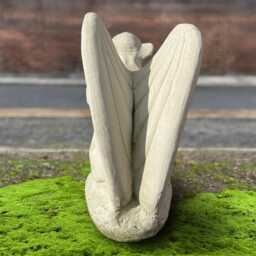 Concrete Gargoyle Statue Gothic Garden Sculpture Stone Ornament Fantasy Cement Figure Mythical Creature Decor Gift - thumbnail 4
