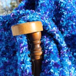 Hand Crocheted Icy Elegance Throw - thumbnail 3
