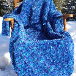 Hand Crocheted Icy Elegance Throw - thumbnail 2