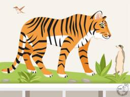 "Wall Sticker ""Jungle Tiger" - thumbnail 1