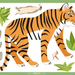 "Wall Sticker ""Jungle Tiger" - thumbnail 2