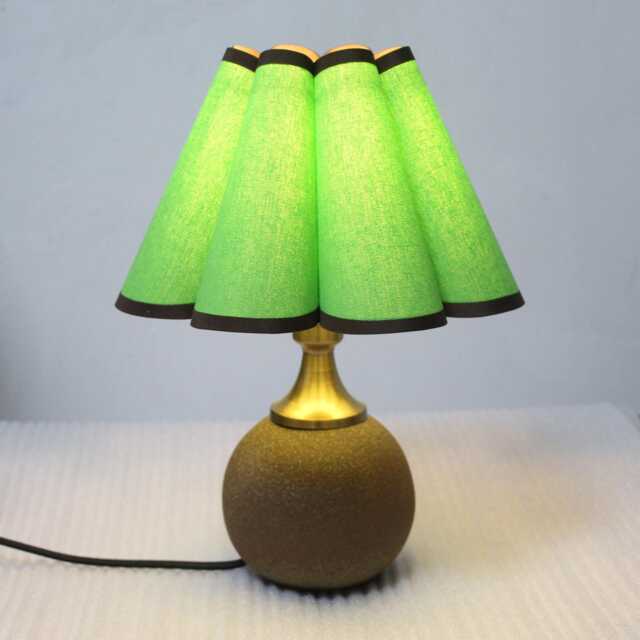 Handmade Scallop Light Green Lamp Ceramic Base, Home Decor - image 1