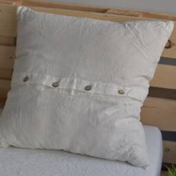 Linen Duvet Cover Set in A Antique White Color With 2 X Euro Pillow Shams Square Queen King Twin Pure Linen Bedding - thumbnail 3