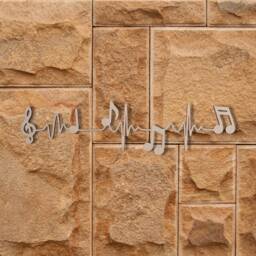 Wooden Music Notes Heartbeat Wall Art Unfinished Mdf Decor - thumbnail 4