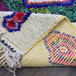 Handwoven Beni Ourain Runner Rug, Colorful Berber Design - thumbnail 4