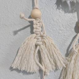 Macrame Ballerina Wall Hanging, Perfect For A Little Girls Room Or Dance Studio - thumbnail 2