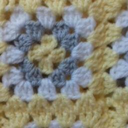 Hand Crocheted Baby Blanket Custom Colors, Pram Blanket - thumbnail 3