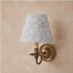 William Morris Golden Lily Pool Lampshade - Handmade Candle Clip Or Drum Shade For Table Lamp, Wall Light Ceiling Pendant - thumbnail 3