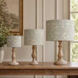 William Morris Golden Lily Pool Lampshade - Handmade Candle Clip Or Drum Shade For Table Lamp, Wall Light Ceiling Pendant