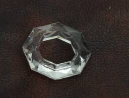 Clear Crystal Acrylic Chandler Drop Pendant, 45mm X 45mm, 3 Each