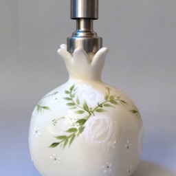 Handmade Ceramic Soap Dispenser Retro Pomegranate Lotion Pump - thumbnail 2
