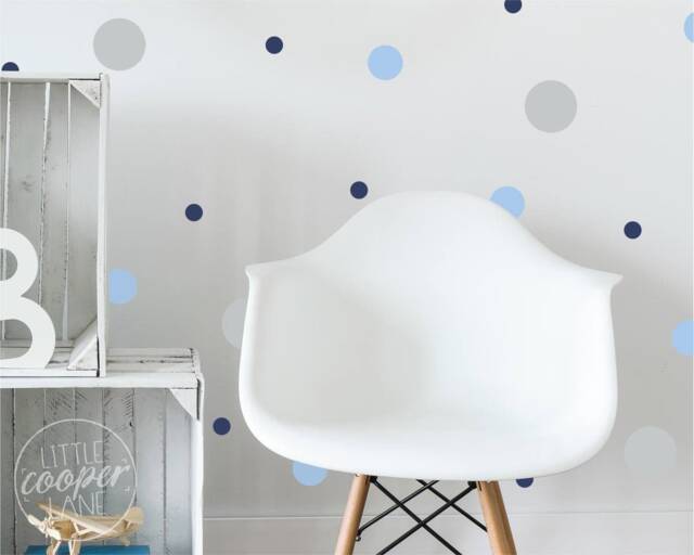 Polka Dots - Vinyl Wall Decals 3 Sizes + Colours Round Circles Spots Stickers 168 Pack Baby Boys Girls Nursery Kids Teens Room D??cor - image 1
