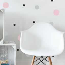 Polka Dots - Vinyl Wall Decals 3 Sizes + Colours Round Circles Spots Stickers 168 Pack Baby Boys Girls Nursery Kids Teens Room D??cor - thumbnail 2