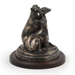 Whippets, Dog Wooden Base Statue, Limited Edition, Artdog - thumbnail 3