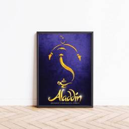 Aladdin Musical Poster Print, Broadway Theatre London West End Show Wall Art Theater Gift For Fans - thumbnail 1