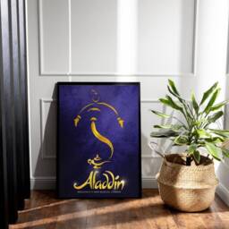 Aladdin Musical Poster Print, Broadway Theatre London West End Show Wall Art Theater Gift For Fans - thumbnail 2