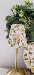 Cordless Touch Lamp. Beautiful Decoupaged White Magnolia Usb Rechargeable Table Lamp.matching Hand Decorated.cordless