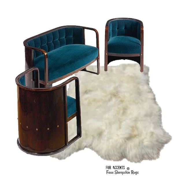 Thick Faux Sheepskin Rug - White Icelandic Style Throw Rug, Usa Made