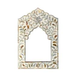 Mother Of Pearl Inlay Picture Frame Handmade Floral Decor