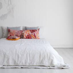 Heavy Italian Linen Duvet Cover, Stonewashed Soft Touch, Zipper Or Corozo Buttons - thumbnail 3