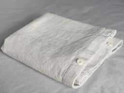 Heavy Italian Linen Duvet Cover, Stonewashed Soft Touch, Zipper Or Corozo Buttons - thumbnail 1
