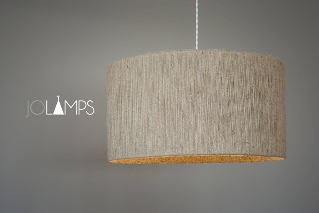 Jute Cord Lamp, Pendant Light, Hanging Minmalism, Industrial Interior Accent, Lampshade , Eco Friendly, Grey - image 1