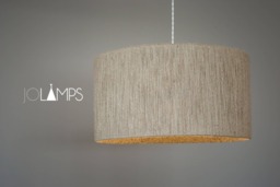 Jute Cord Lamp, Pendant Light, Hanging Minmalism, Industrial Interior Accent, Lampshade , Eco Friendly, Grey - thumbnail 1