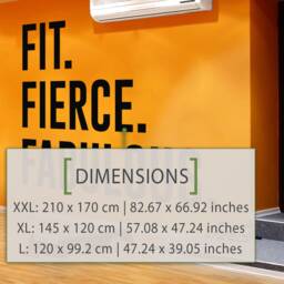 Fit Fierce Vinyl Wall Decal - Gym Motivation, Home Fitness - thumbnail 2