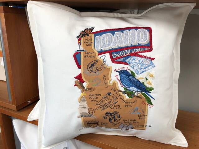 Idaho State Pillow With Feather Insert - image 1