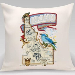 Idaho State Pillow With Feather Insert - thumbnail 2